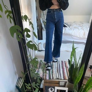 URBAN OUTFITTERS A-WIDE dark wash